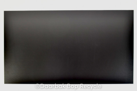 Bordplade med sort decor laminat med sort ABS kant 140x80 cm