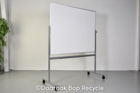 Lintex dobbeltsidet whiteboard svingtavle på hjul, bred