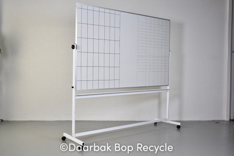 Bred dobbeltsidet whiteboard planlægnings-/svingtavle