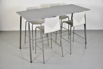 Four Design højbord med fire barstole, sæt à 4 stole og 1 bord