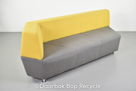 Modul sofa i grå og gul