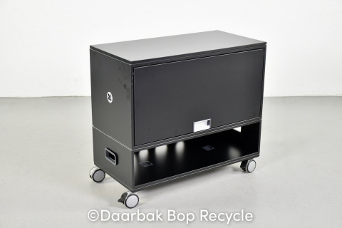 Steelcase Flexbox skab i sort med hjul