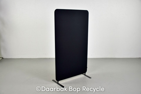 Abstracta skærmvæg i sort, 80 cm. bred