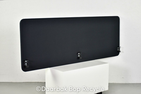 Abstracta bordskærm i sort, 180 cm.